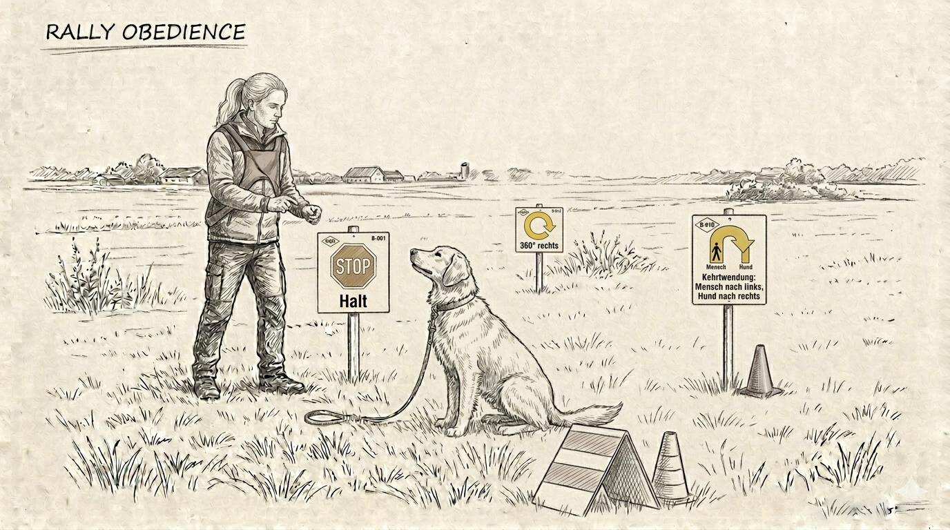 Hund beim RallyObedience